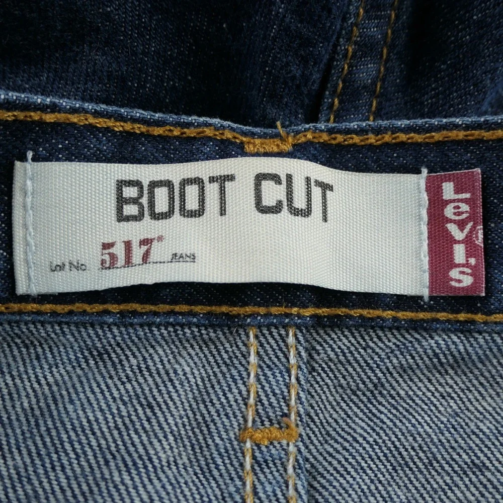 Levis 517 Jeans Mens 36x36 Bootcut Dark Wash Tall Denim Vintage Workwear Cowboy